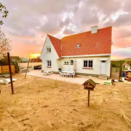 Villa Friedolin Heeft Zicht Op Zee En Duinen, In Duinenreservaat, Hot Tub Met Jacuzzi En Sauna Met Zeezichten Te Oostduinkerke